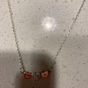 Three small little heart necklace